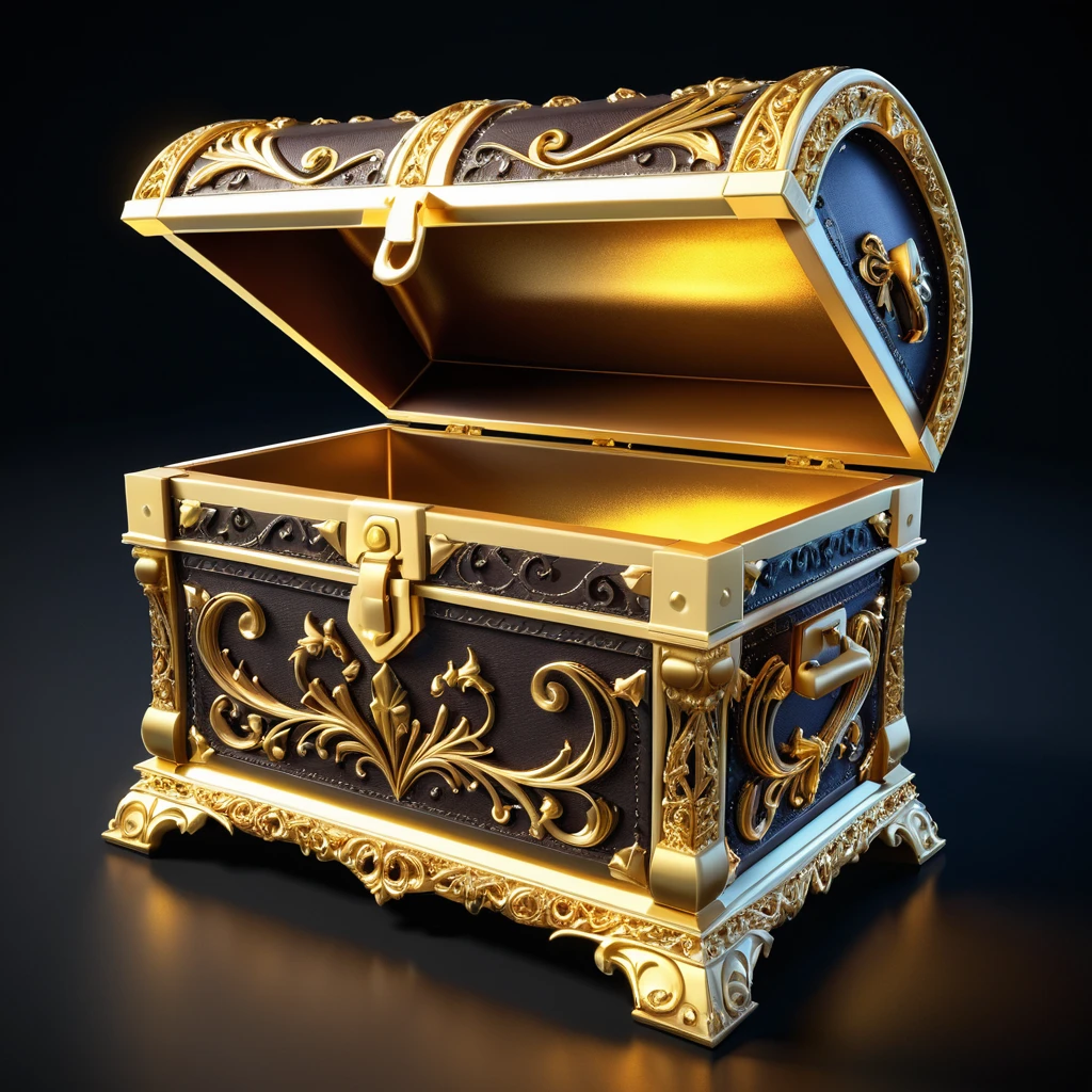 Intricate treasure chest item design