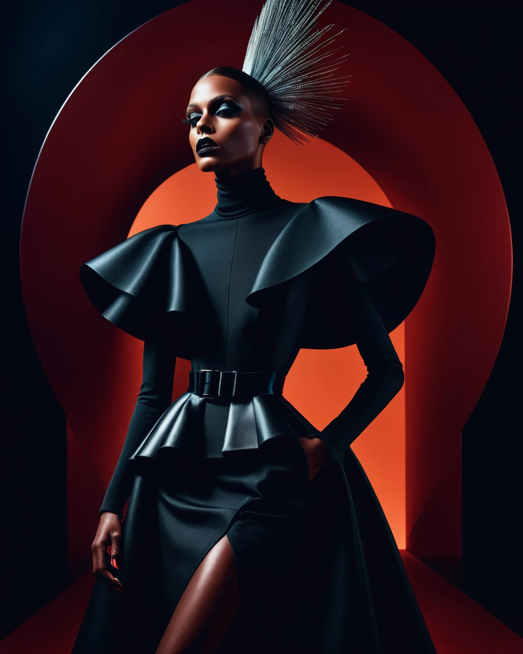 Sophisticated high-end fashion editorial photography