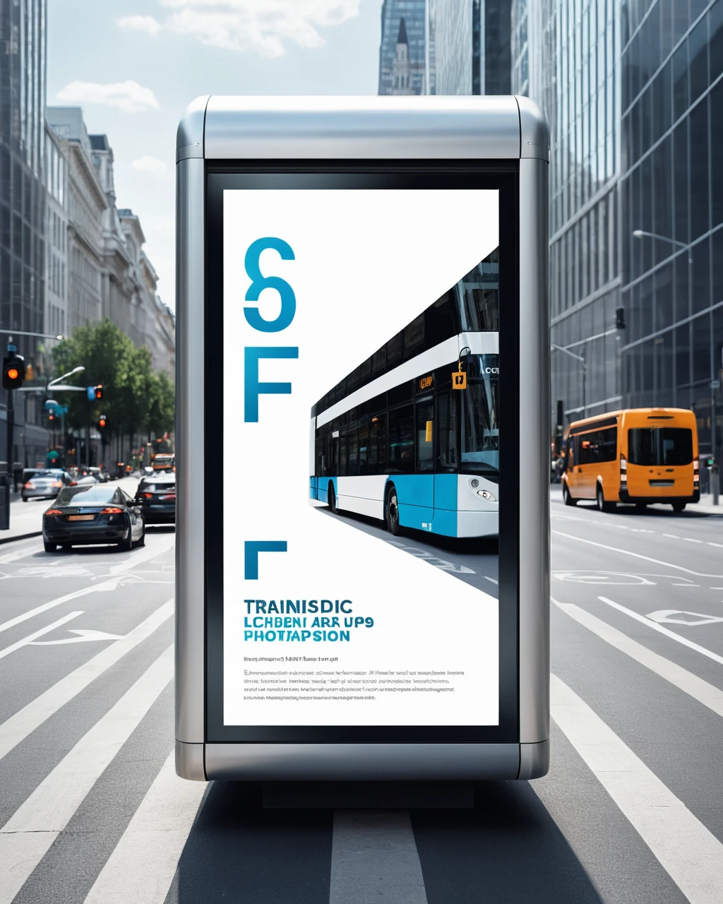 Modern subway station transit advertising mockup