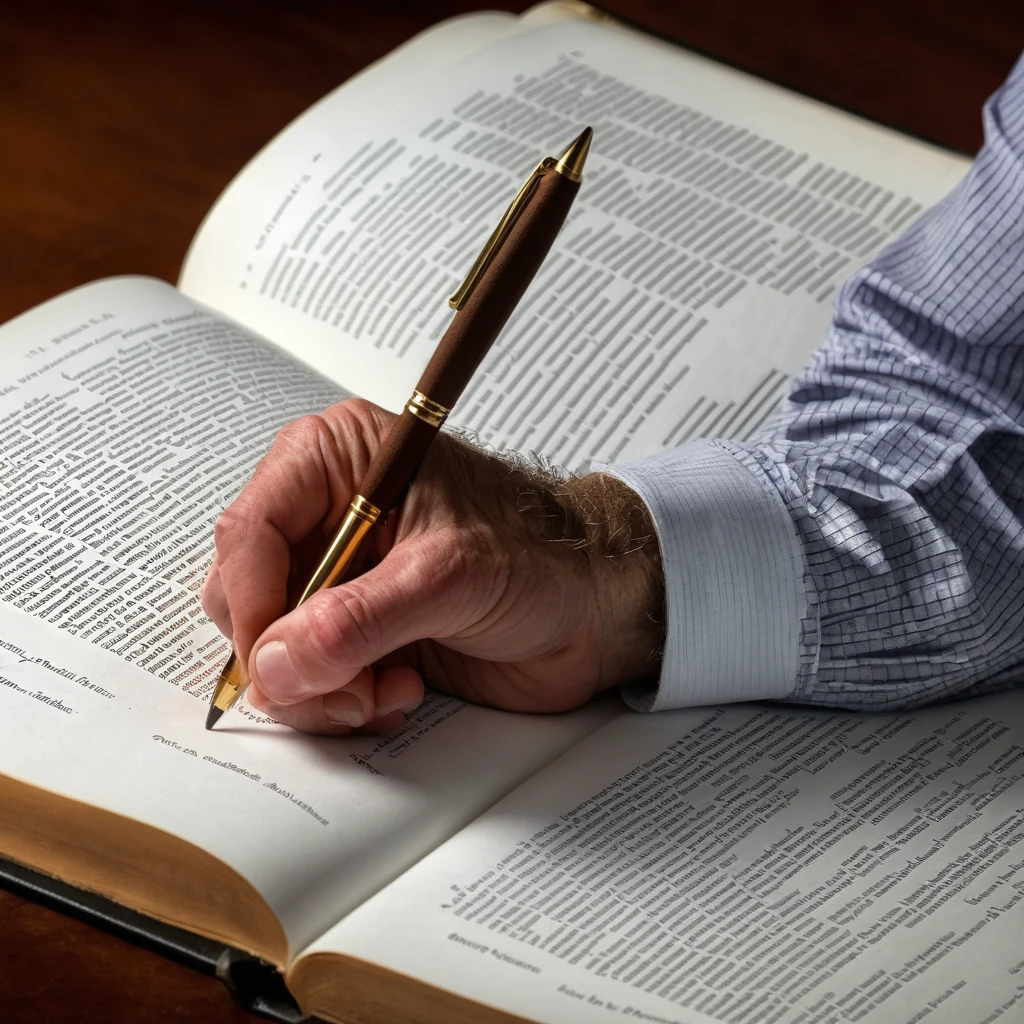 In-depth character bible document illustration