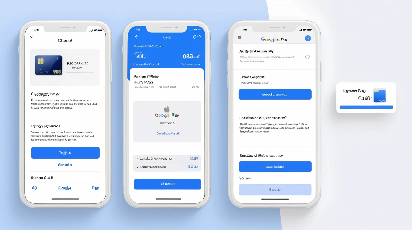 Professional mobile payment UI