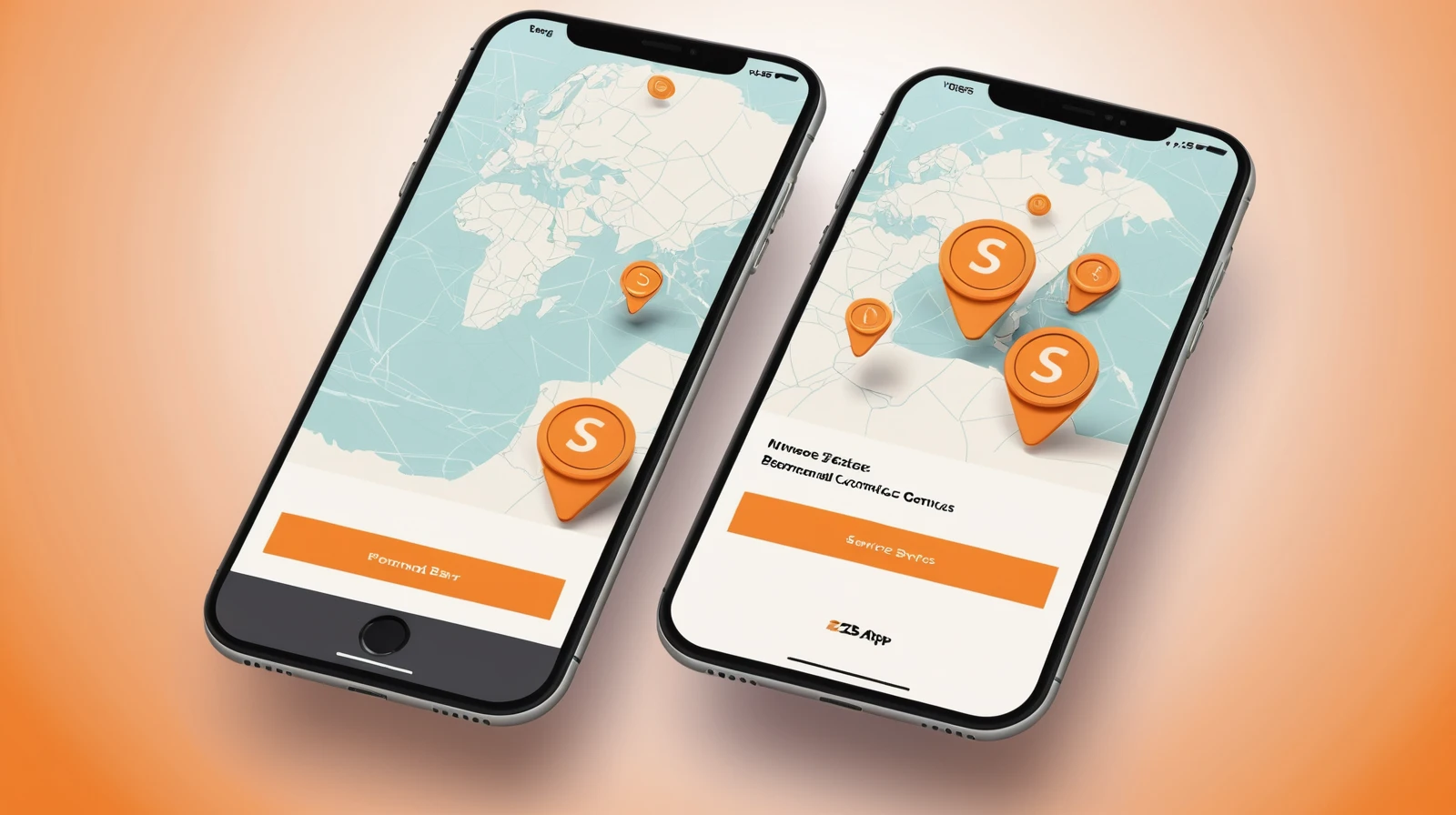 Interactive mobile map service interface