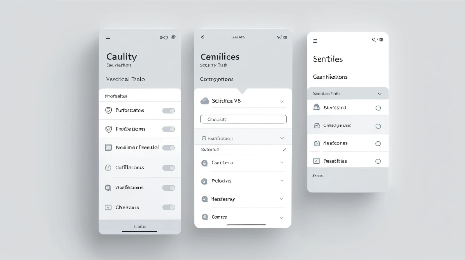 Clean SaaS settings interface with toggles