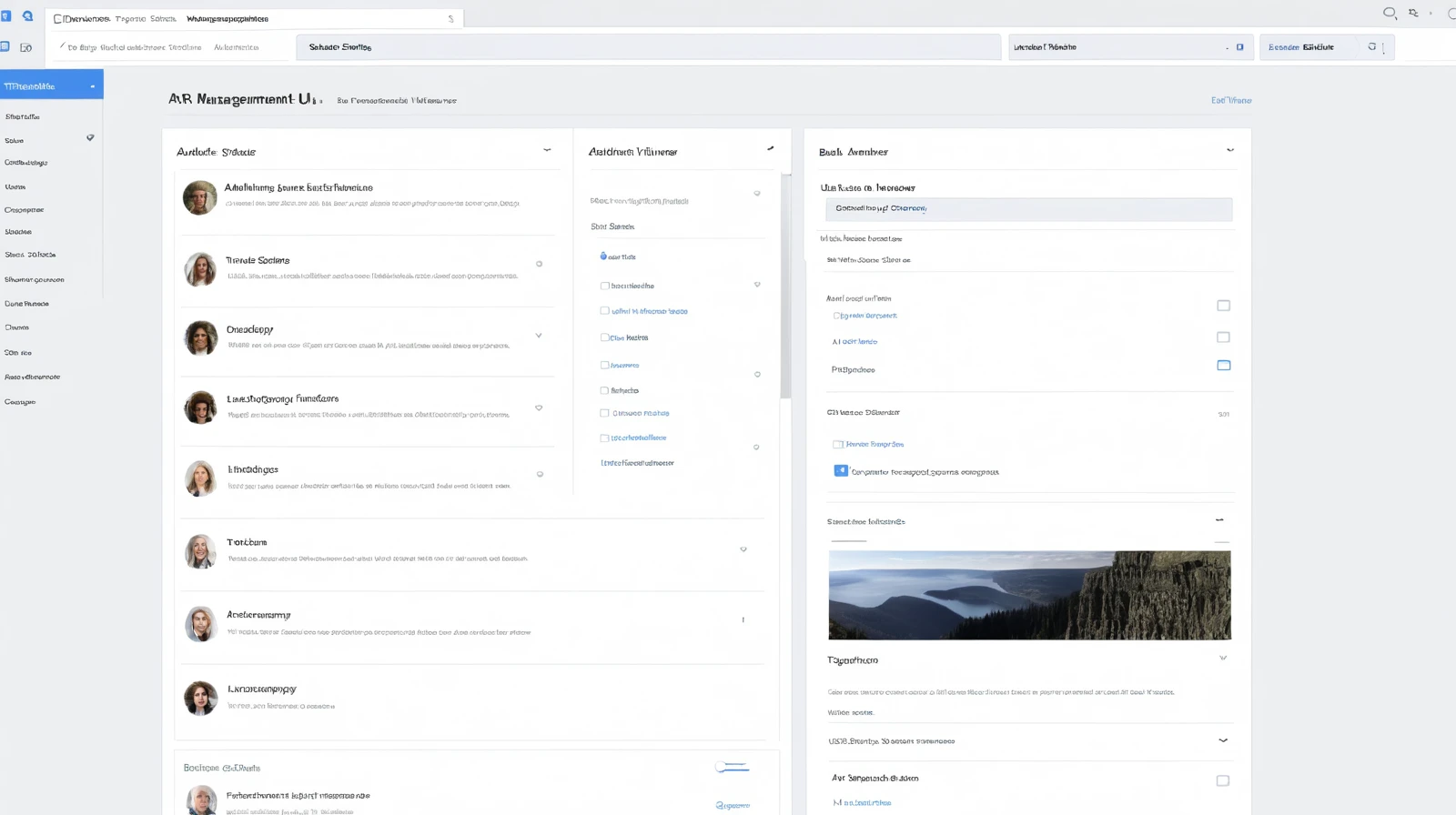 Clean administrative user management interface